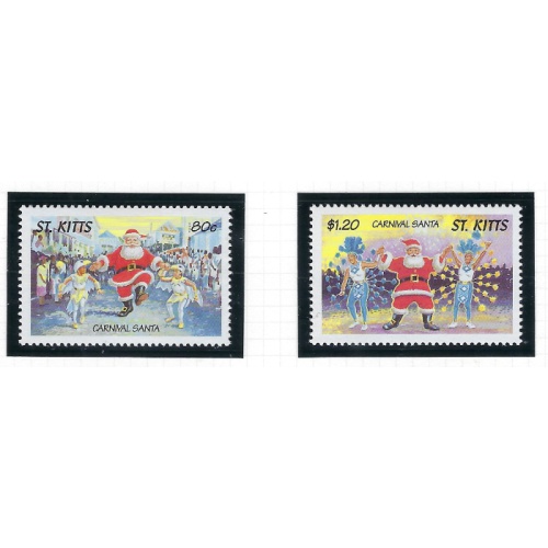 St Kitts 455-56 MNH 1998 Christmas (ad1673)