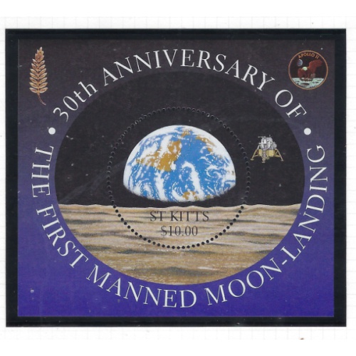 St Kitts 464 MNH 1999 Anniversary of 1st Manned Moon Landing (ad1677)