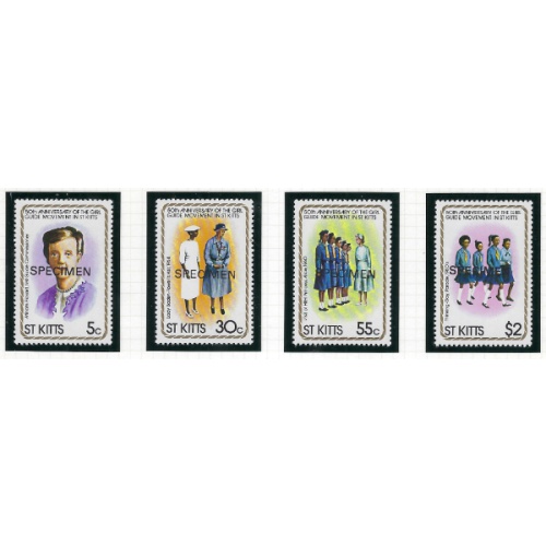 St Kitts 82-85 MNH 1981 SPECIMEN (ad1680)