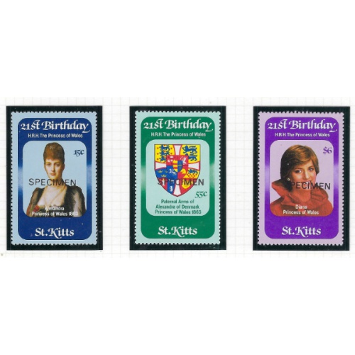 St Kitts 93-95 MNH 1982 SPECIMEN (ad1682)