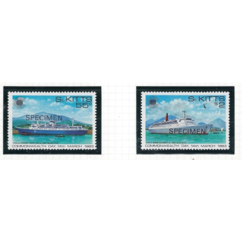 St Kitts 106-07 MNH 1983 SPECIMEN (ad1683)