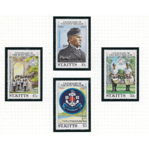St Kitts 108-11 MNH 1983 SPECIMEN (ad1684)