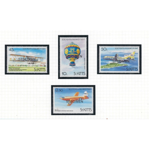 St Kitts 123-26 MNH 1983 SPECIMEN (ad1685)