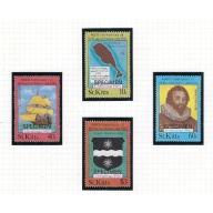 St Kitts 173-76 MNH 1985 SPECIMEN (ad1687)