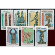 Guinea Bissau 579-85 MNH 1984 Wood Sculptures (ad1688)