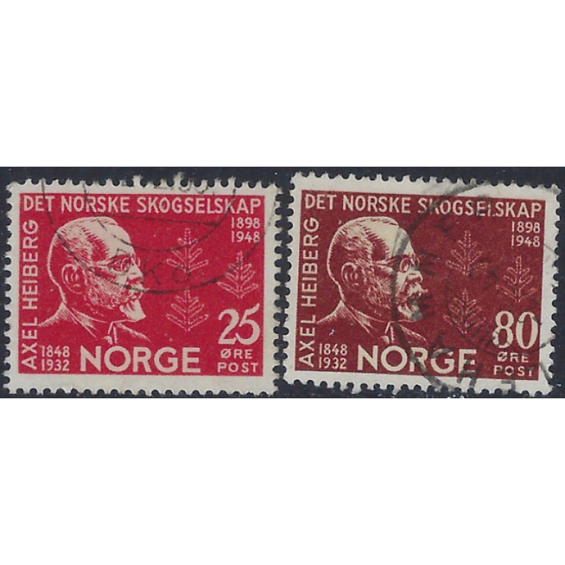 Norway 292-93 Used 1948 set (ad1693)