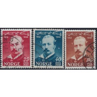 Norway 295-97 Used 1949 set (ad1695)