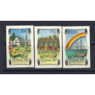 Norfolk Is 566-68 MNH 1991 Christmas self-adhesives (ad1702)