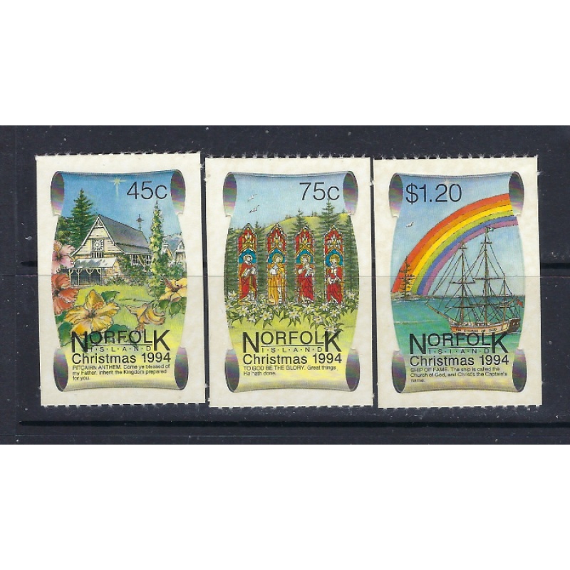 Norfolk Is 566-68 MNH 1991 Christmas self-adhesives (ad1702)