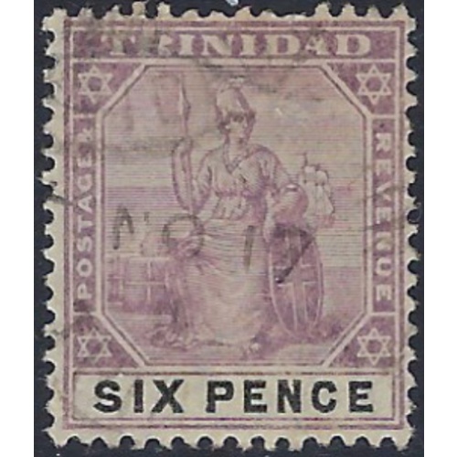 Trinidad 84 Used 1896 issue; few short perfs (ad1719)