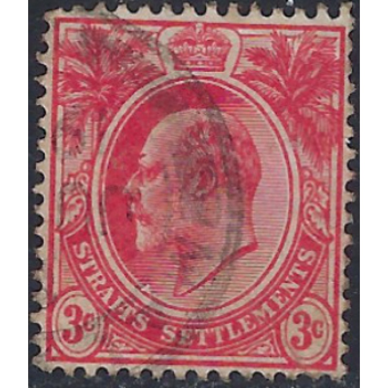 Straits Settlements 130 Used 1908 issue (ad1767)