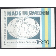 Sweden 1501a MNH 1984 complete booklet (ad1801)