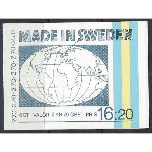 Sweden 1501a MNH 1984 complete booklet (ad1801)