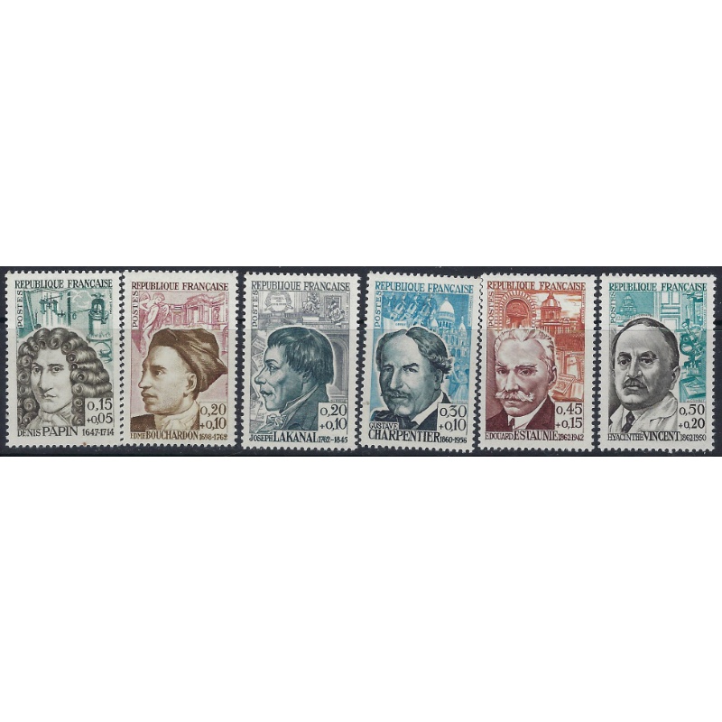 France B359-64 MNH 1962 Portraits (ad1813)