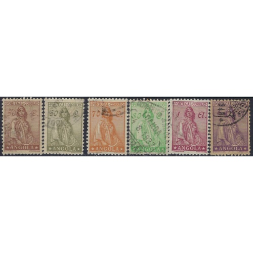 Angola 252-55/257/259 Used 1932 issues (ad1816)