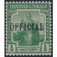 Trinidad and Tobago O2 MH 1914 issue (ad1825)