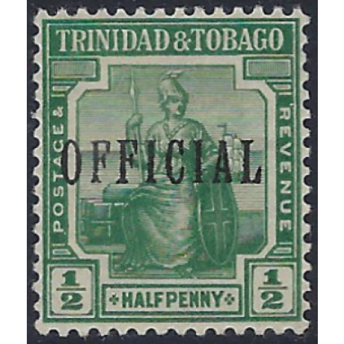 Trinidad and Tobago O2 MH 1914 issue (ad1825)