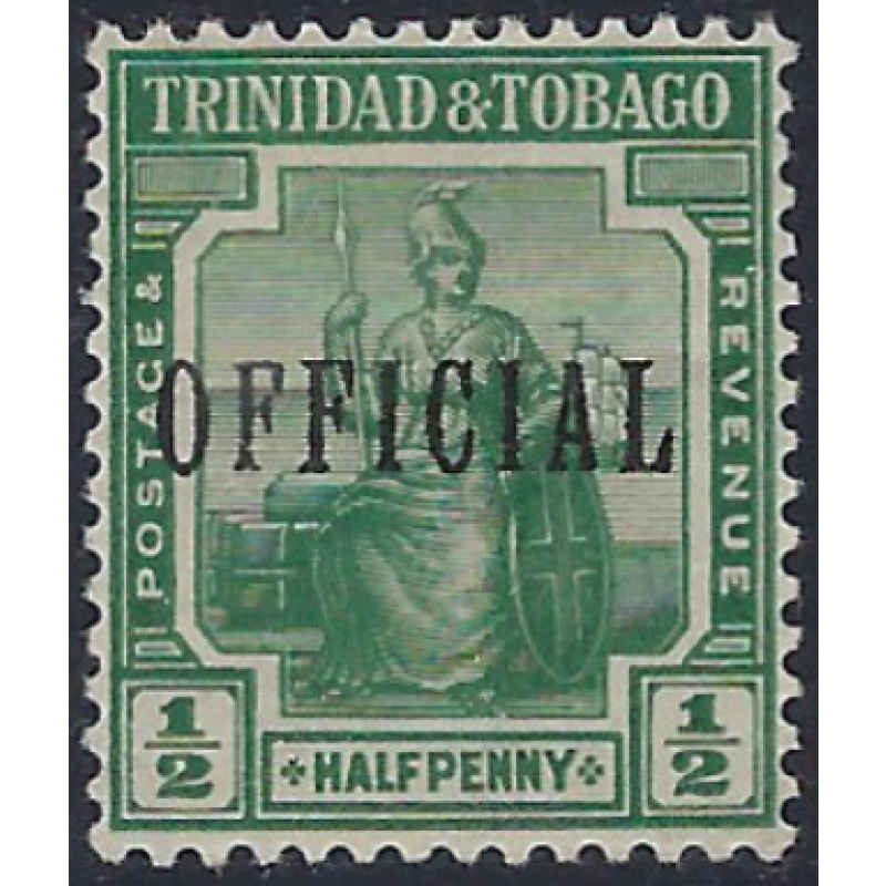 Trinidad and Tobago O2 MH 1914 issue (ad1825)