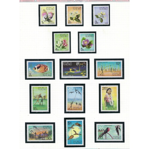 Nauru 91-104 MNH 1973 set (ad1831)