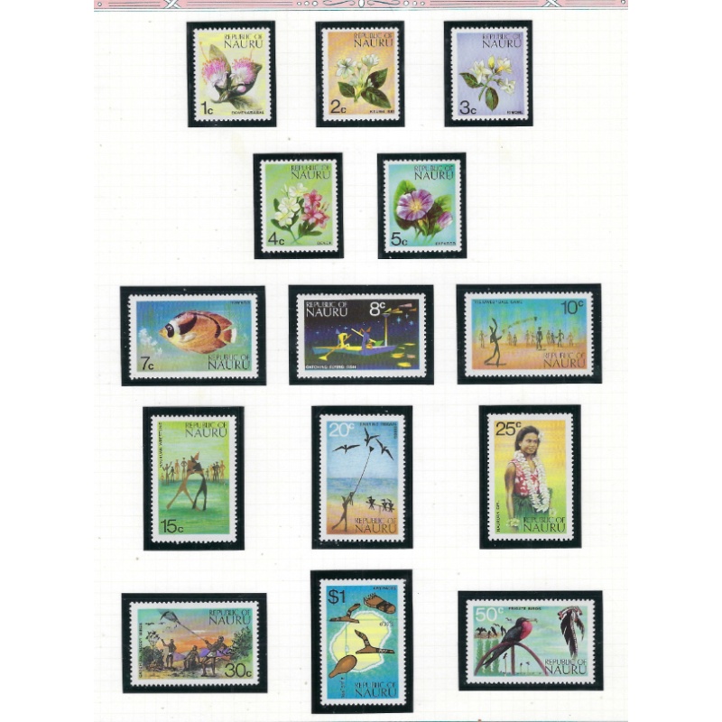 Nauru 91-104 MNH 1973 set (ad1831)