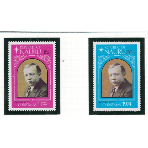Nauru 118-19 MNH 1974 Christmas (ad1834)