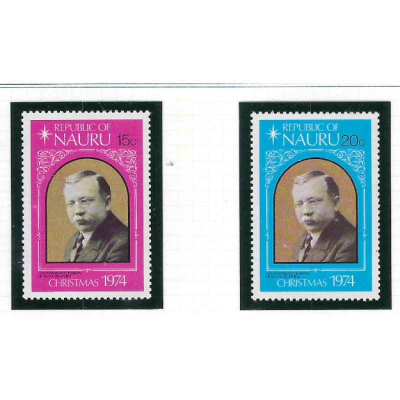 Nauru 118-19 MNH 1974 Christmas (ad1834)