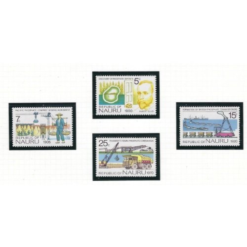Nauru 120-23 MNH 1975 Phosphate Industry (ad1835)