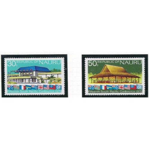 Nauru 128-29 MNH 1975 South Pacific Conference (ad1837)