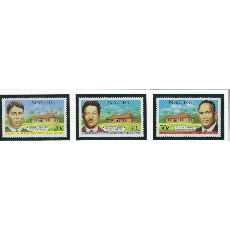 Nauru 224-26 MNH 1981 Local Government Council (ad1944)