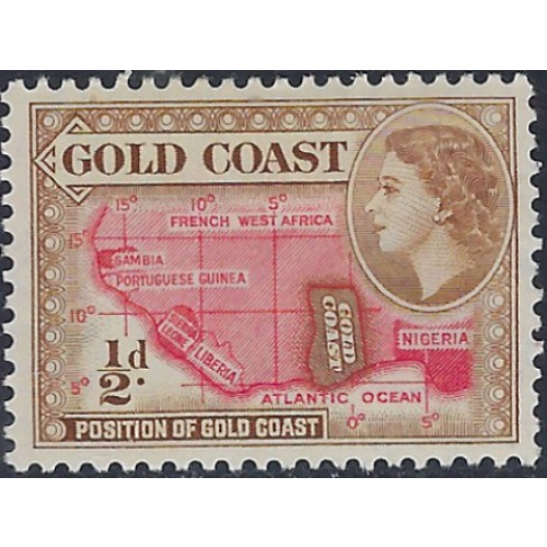 Gold Coast 148 MH 1952 issue (ad1957)