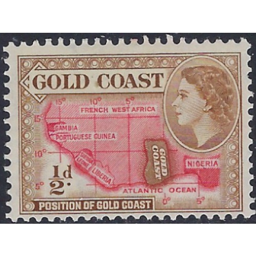 Gold Coast 148 MH 1952 issue (ad1972)