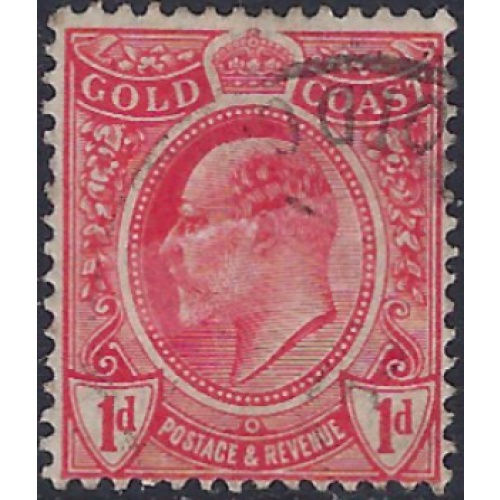 Gold Coast 66 Used 1908 issue (ad1977)