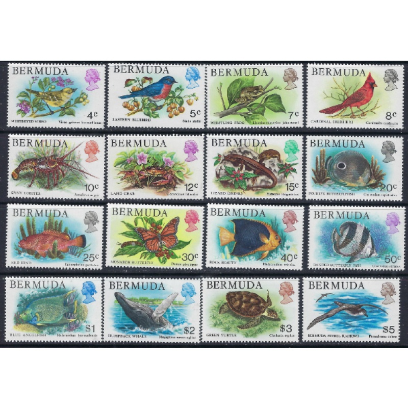 Bermuda 364-79 MNH 1978-79 Wildlife part set; missing low value (ad1982)
