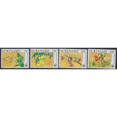 Surinam 743-46 MNH 1986 Orchids (ad1983)