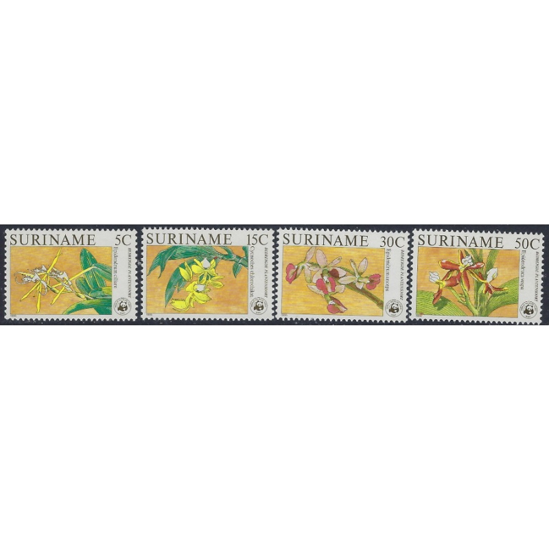 Surinam 743-46 MNH 1986 Orchids (ad1983)