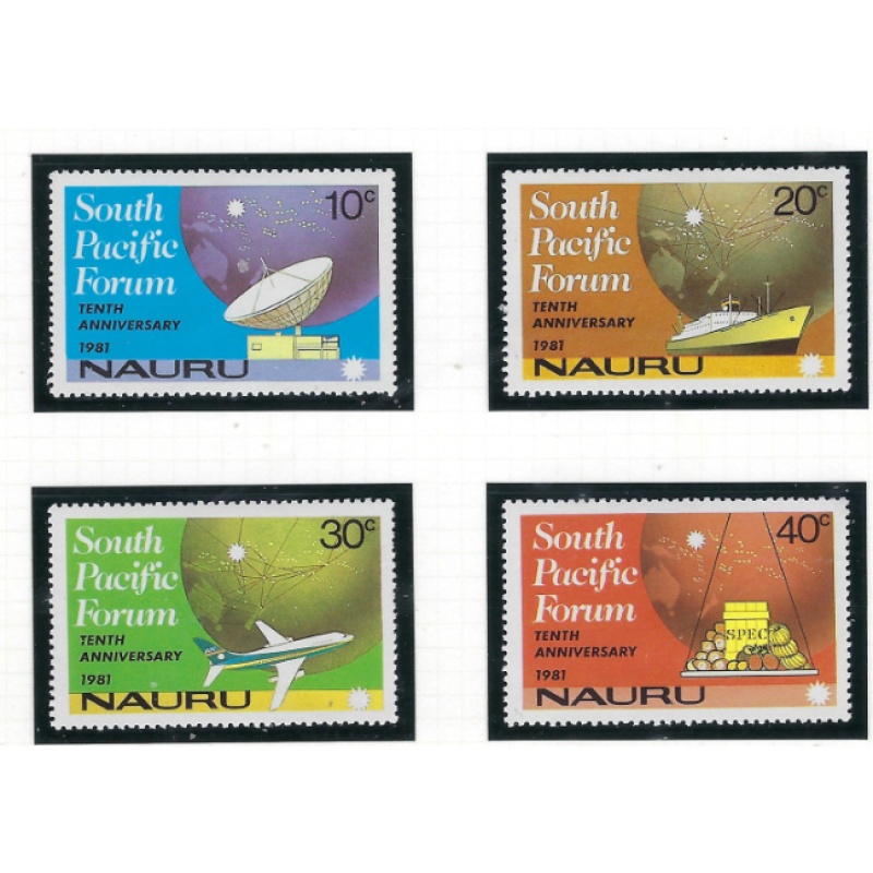 Nauru 240-43 MNH 1981 South Pacific Forum (ad2003)
