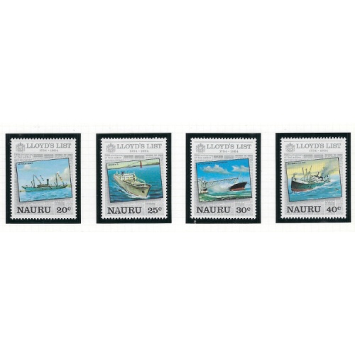 Nauru 280-83 MNH 1984 Ships (ad2015)