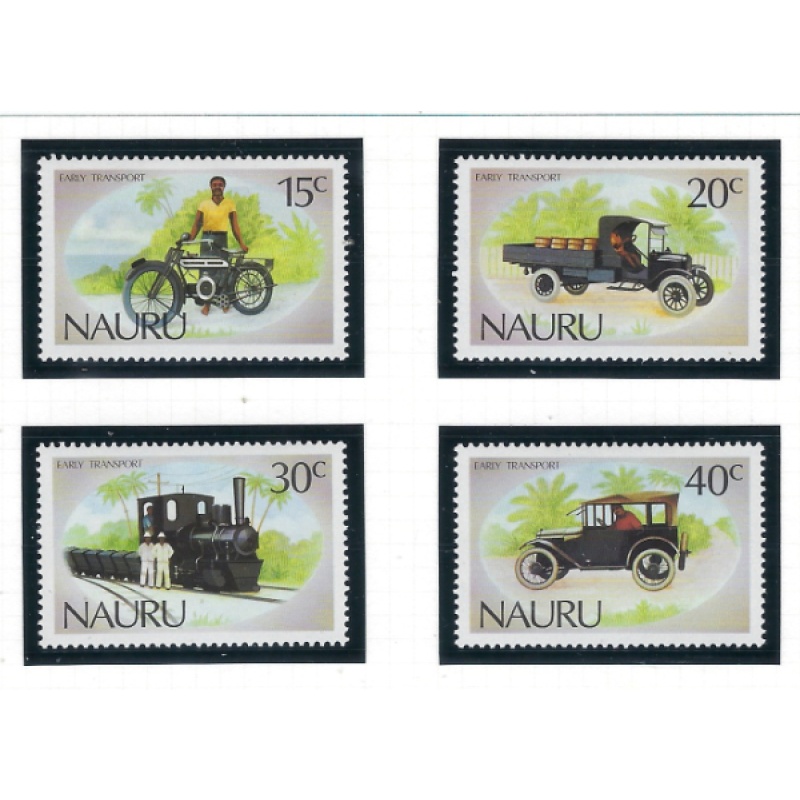 Nauru 317-20 MNH 1986 Early Transport (ad2024)