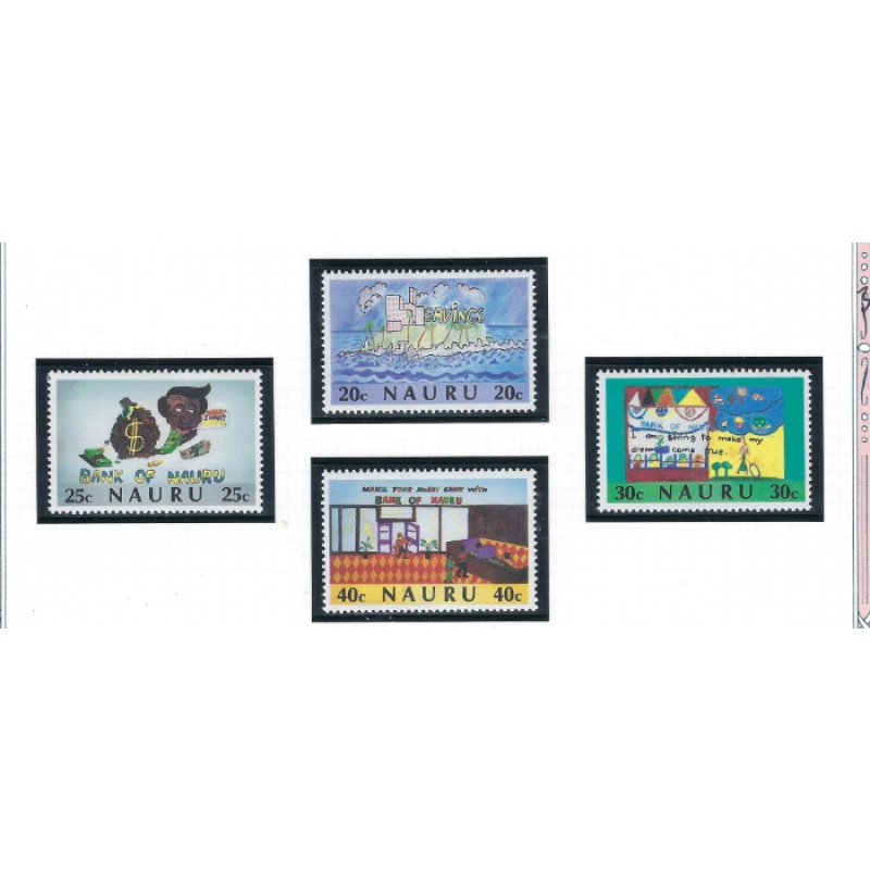 Nauru 321-24 MNH 1986 Bank of Nauru (ad2025)