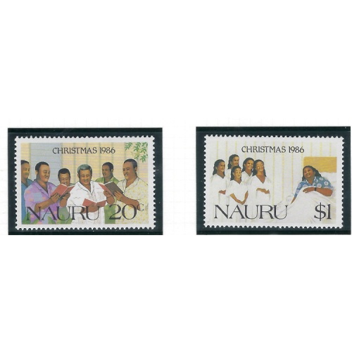 Nauru 329-30 MNH 1986 Christmas (ad2026)