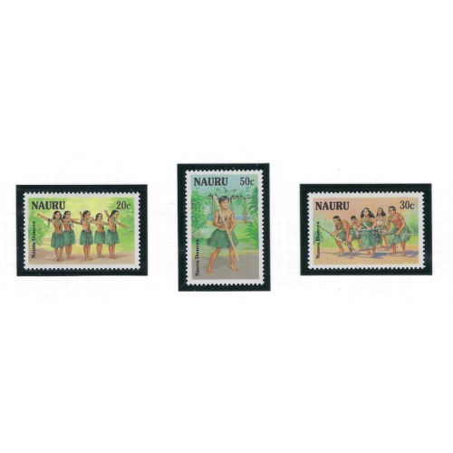 Nauru 331-33 MNH 1987 Nauru Dancers (ad2028)