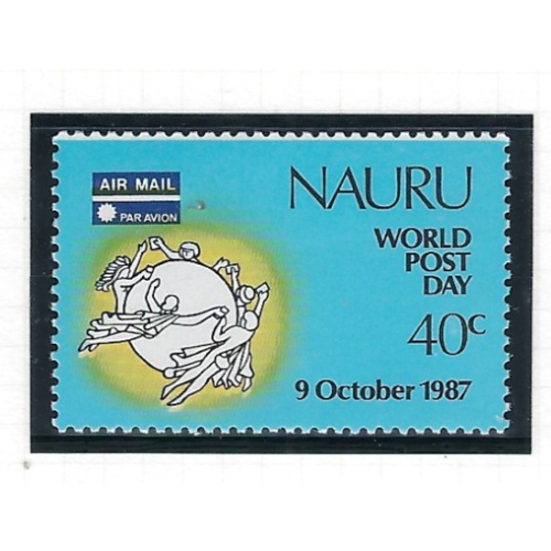 Nauru 338 MNH 1987 World Post Day (ad2030)