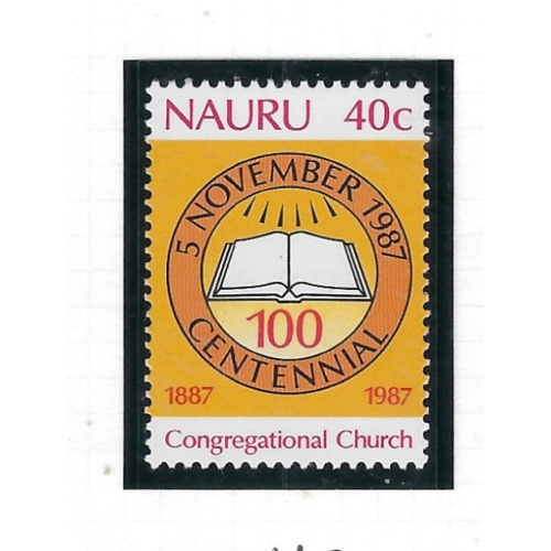 Nauru 340 MNH 1987 Congregational Church (ad2033)