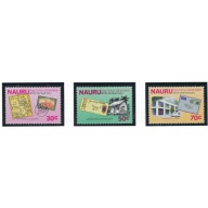 Nauru 347-79 MNH 1988 Nauru Post Office Anniversary (ad2035)