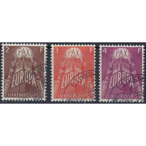 Luxemburg 329-31 Used 1957 Europa (ad2046)
