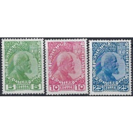 Liechtenstein #1-3 MLH 1912 issues (ad2050)