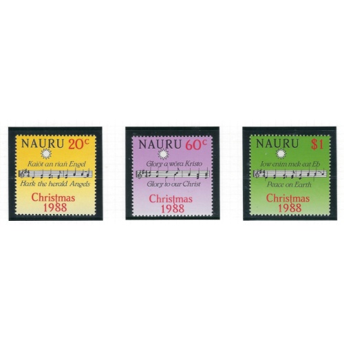 Nauru 355-57 MNH 1988 Christmas (ad2053)