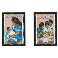 Nauru 362-63 MNH 1989 Christmas (ad2055)