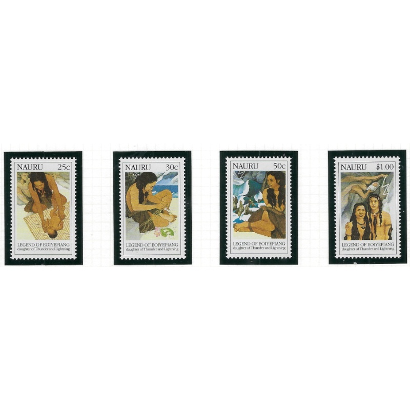 Nauru 372-75 MNH 1990 Legend of Eoiyepiang (ad2059)