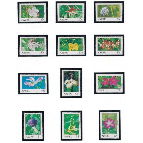 Nauru 380-92 MNH 1991 Flowers (ad2060)